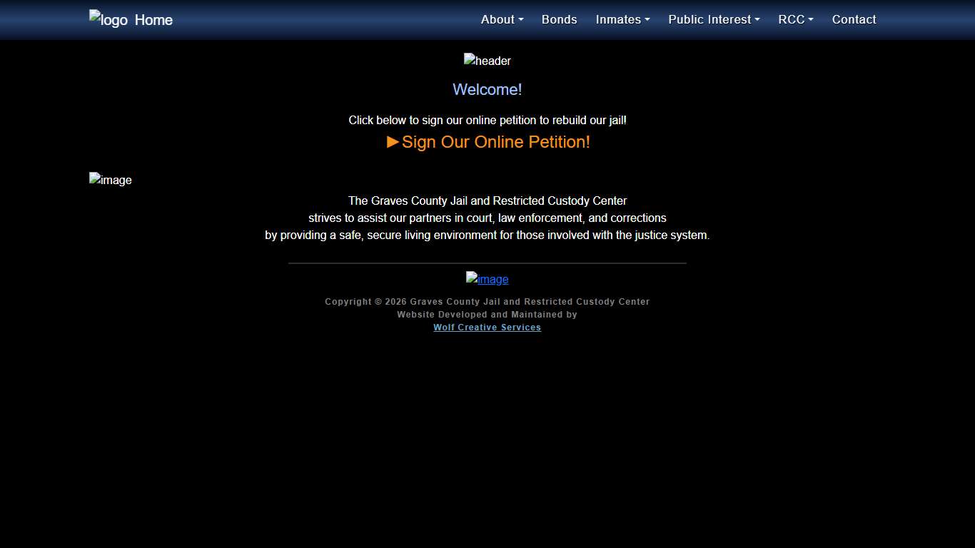 Graves County Jail and Restricted Custody Center: Home Page