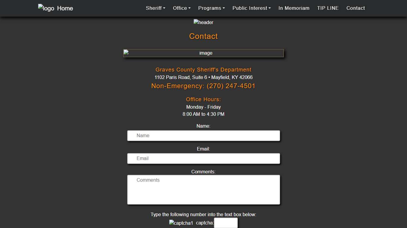 Graves County Sheriff's Department - Contact