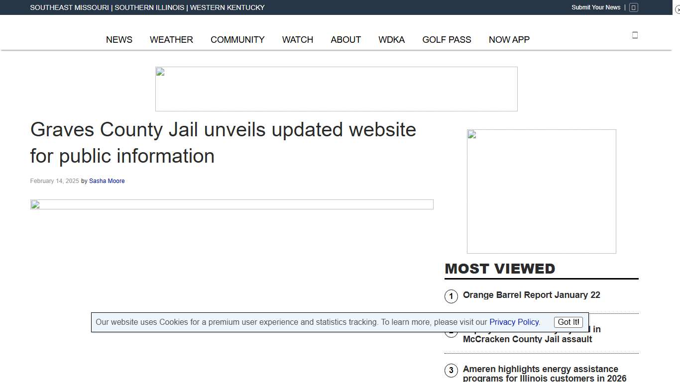 Graves County Jail unveils updated website for public information - KBSI FOX23 News Cape Girardeau News Paducah News